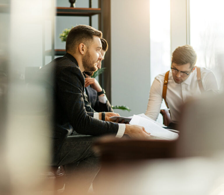 business partners coworking